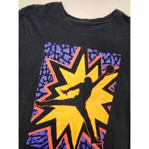 Nike Air Jordan T-Shirt Men's M Black Short Sleeve Jumpman Logo‎ Basketball